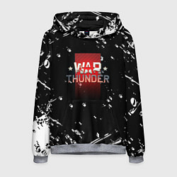 Толстовка-худи мужская Warthunder белые краски онлайн, цвет: 3D-меланж