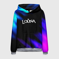 Толстовка-худи мужская Louna neon bend, цвет: 3D-меланж