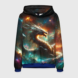 Толстовка-худи мужская The incredible space dragon, цвет: 3D-синий