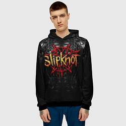 Толстовка-худи мужская Slipknot band, цвет: 3D-черный — фото 2