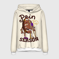 Толстовка-худи мужская Сезон боли, цвет: 3D-белый