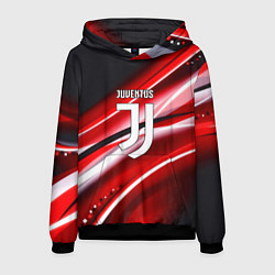 Толстовка-худи мужская Juventus geometry sport line, цвет: 3D-черный