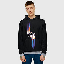 Толстовка-худи мужская I hope you dont come back, цвет: 3D-меланж — фото 2