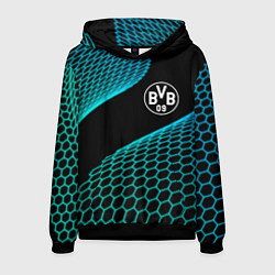 Толстовка-худи мужская Borussia football net, цвет: 3D-черный