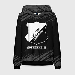 Толстовка-худи мужская Hoffenheim sport на темном фоне, цвет: 3D-черный