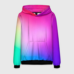 Толстовка-худи мужская Colorful gradient, цвет: 3D-черный