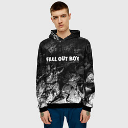 Толстовка-худи мужская Fall Out Boy black graphite, цвет: 3D-черный — фото 2