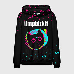 Толстовка-худи мужская Limp Bizkit - rock star cat, цвет: 3D-черный
