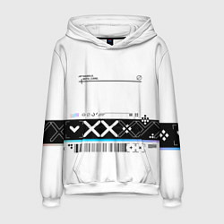 Толстовка-худи мужская Printstream white - скин CS, цвет: 3D-белый