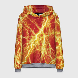 Толстовка-худи мужская Lightning strikes, цвет: 3D-меланж
