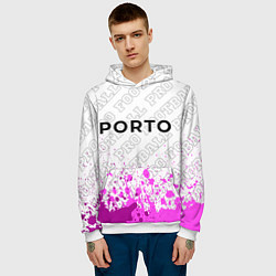 Толстовка-худи мужская Porto pro football посередине, цвет: 3D-белый — фото 2