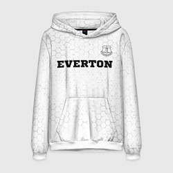 Толстовка-худи мужская Everton sport на светлом фоне посередине, цвет: 3D-белый