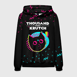 Толстовка-худи мужская Thousand Foot Krutch - rock star cat, цвет: 3D-черный