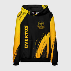 Толстовка-худи мужская Everton - gold gradient вертикально, цвет: 3D-черный