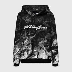 Толстовка-худи мужская Rolling Stones black graphite, цвет: 3D-черный