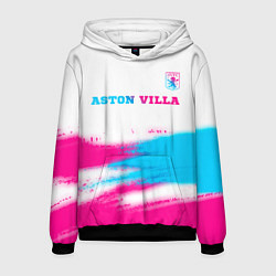 Мужская толстовка Aston Villa neon gradient style посередине