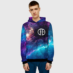 Толстовка-худи мужская Pantera space rock, цвет: 3D-черный — фото 2