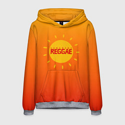 Толстовка-худи мужская Orange sunshine reggae, цвет: 3D-меланж