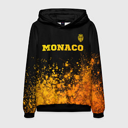 Толстовка-худи мужская Monaco - gold gradient посередине, цвет: 3D-черный