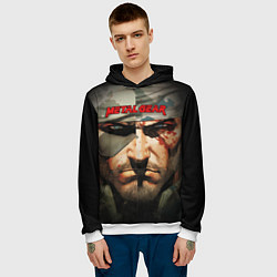 Толстовка-худи мужская Metal gear Venom Snake, цвет: 3D-белый — фото 2