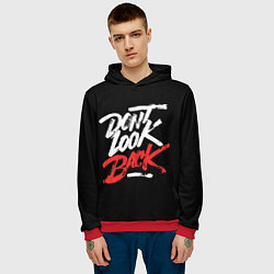Толстовка-худи мужская The call - dont look back, цвет: 3D-красный — фото 2