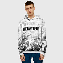 Толстовка-худи мужская The Last Of Us white graphite, цвет: 3D-белый — фото 2