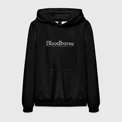 Толстовка-худи мужская Bloodborne logo, цвет: 3D-черный