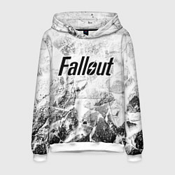 Толстовка-худи мужская Fallout white graphite, цвет: 3D-белый