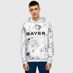 Толстовка-худи мужская Bayer 04 dirty ice, цвет: 3D-белый — фото 2