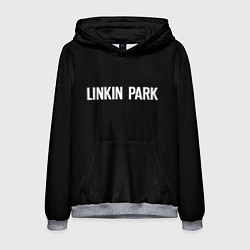 Толстовка-худи мужская Linkin park rock white, цвет: 3D-меланж