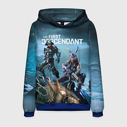 Толстовка-худи мужская The first descendant персонажи, цвет: 3D-синий