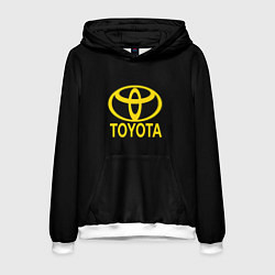 Толстовка-худи мужская Toyota yellow, цвет: 3D-белый