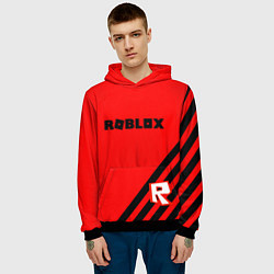 Толстовка-худи мужская Roblox geometry game, цвет: 3D-черный — фото 2
