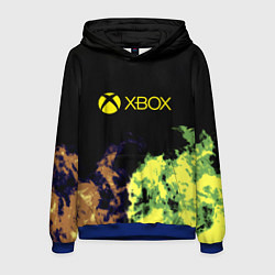 Толстовка-худи мужская Xbox game flame, цвет: 3D-синий
