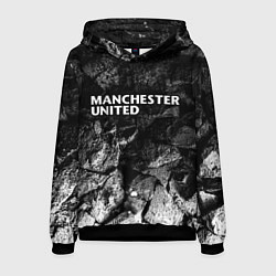 Толстовка-худи мужская Manchester United black graphite, цвет: 3D-черный