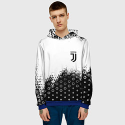 Толстовка-худи мужская Juventus sport steel, цвет: 3D-синий — фото 2