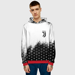 Толстовка-худи мужская Juventus sport steel, цвет: 3D-красный — фото 2