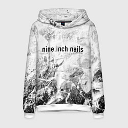 Толстовка-худи мужская Nine Inch Nails white graphite, цвет: 3D-белый