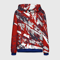 Толстовка-худи мужская Яркий абстрактный узор для спорта, цвет: 3D-синий