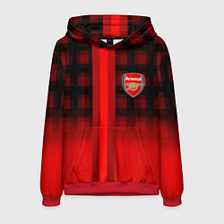 Толстовка-худи мужская Arsenal fc sport geometry steel, цвет: 3D-красный