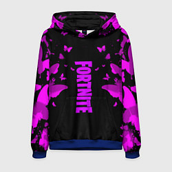 Толстовка-худи мужская Fortnite buterfly neon, цвет: 3D-синий