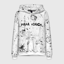Толстовка-худи мужская Papa Roach dirty ice, цвет: 3D-белый