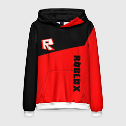 Толстовка-худи мужская Roblox geometry red, цвет: 3D-белый