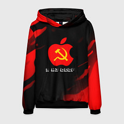 Толстовка-худи мужская СССР краски градиент, цвет: 3D-черный