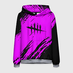 Толстовка-худи мужская Dead by daylight краски абстракция, цвет: 3D-меланж