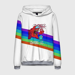 Толстовка-худи мужская Among us colors line монстр, цвет: 3D-меланж