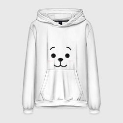 Толстовка-худи мужская BT21 RJ, цвет: 3D-белый