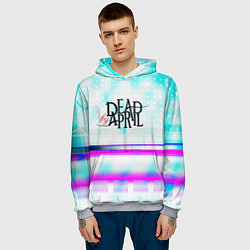 Толстовка-худи мужская Dead by april rock band, цвет: 3D-меланж — фото 2