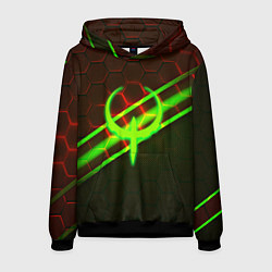 Толстовка-худи мужская Квейк броня палача, цвет: 3D-черный