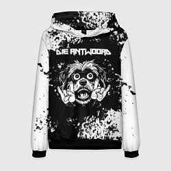 Толстовка-худи мужская Die Antwoord рок пес, цвет: 3D-черный